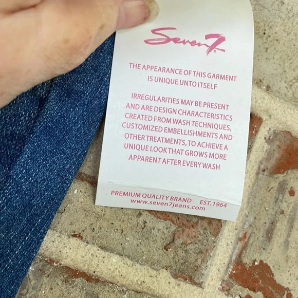 Seven7 Girls Knit Waist Straight Leg Jeans NWT - Picture 4 of 9